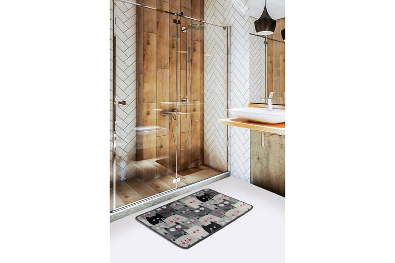 Niyanna Badematte - Flerfarget - Tekstiler - Tepper & Matter - Baderomsmatte