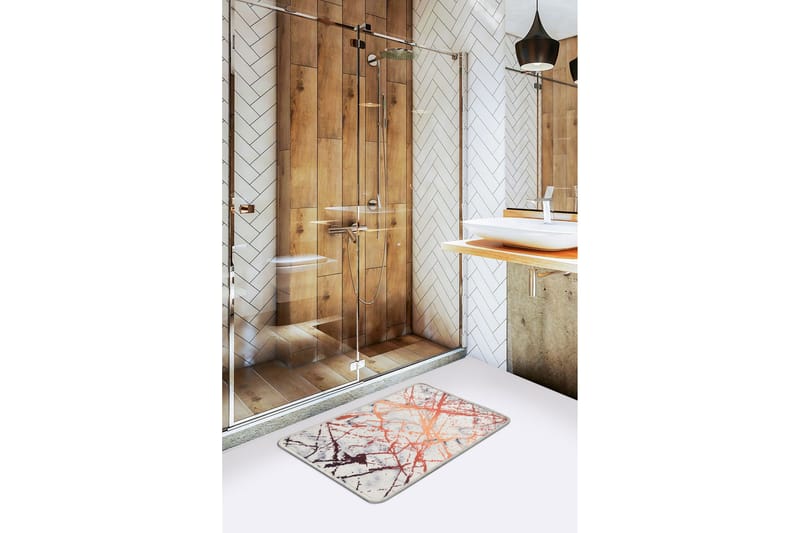 Niyanna Badematte - Flerfarget - Tekstiler - Tepper & Matter - Baderomsmatte