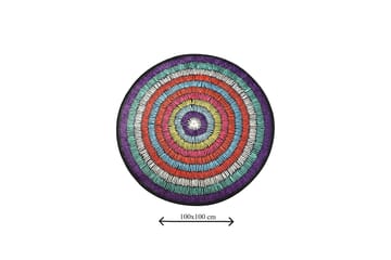 Niyanna Badematte - Flerfarget - Tekstiler - Tepper & Matter - Baderomsmatte