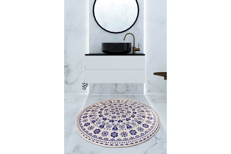 Niyanna Badematte - Flerfarget - Tekstiler - Tepper & Matter - Baderomsmatte