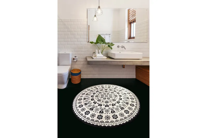 Niyanna Badematte - Flerfarget - Tekstiler - Tepper & Matter - Baderomsmatte