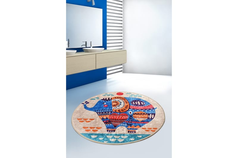 Niyanna Badematte - Flerfarget - Tekstiler - Tepper & Matter - Baderomsmatte