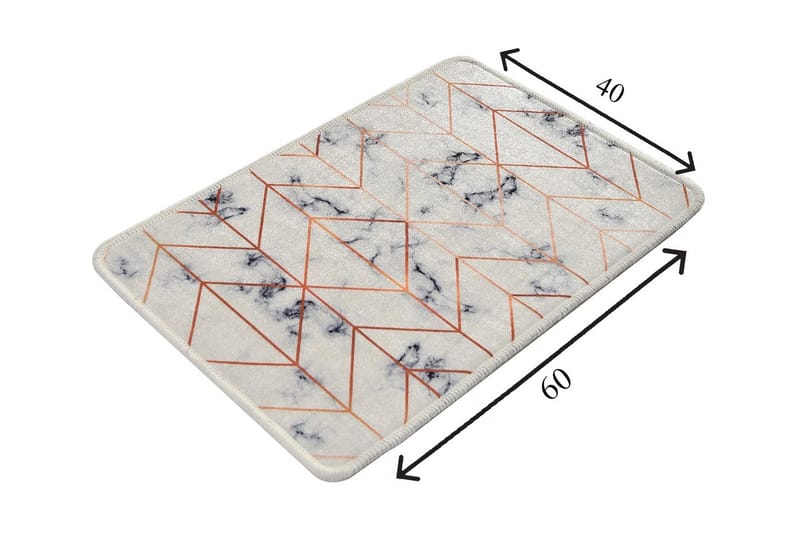Niyanna Badematte - Flerfarget - Tekstiler - Tepper & Matter - Baderomsmatte