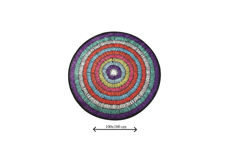 Niyanna Badematte - Flerfarget - Tekstiler - Tepper & Matter - Baderomsmatte