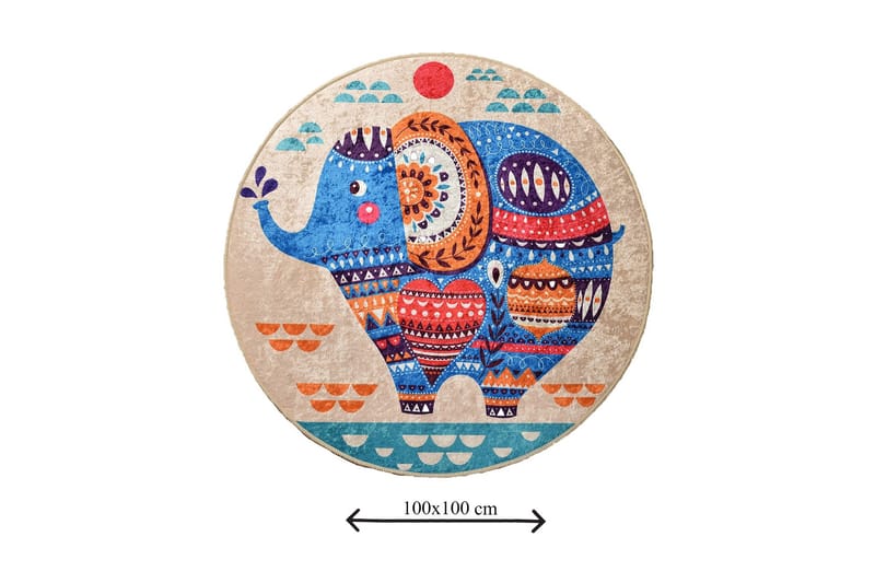 Niyanna Badematte - Flerfarget - Tekstiler - Tepper & Matter - Baderomsmatte