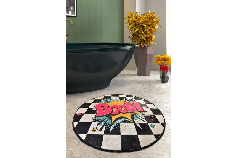 Niyanna Badematte - Flerfarget - Tekstiler - Tepper & Matter - Baderomsmatte