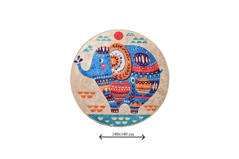 Niyanna Badematte - Flerfarget - Tekstiler - Tepper & Matter - Baderomsmatte