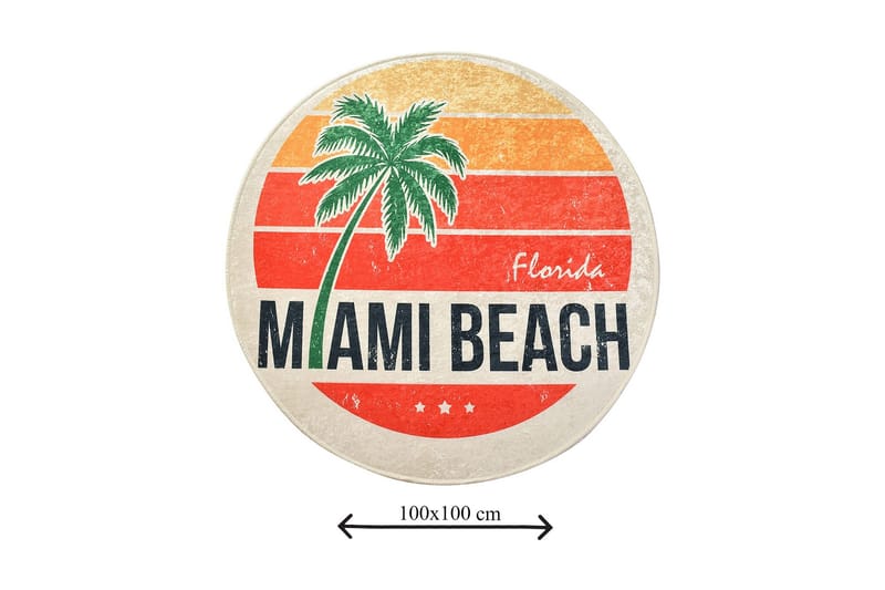 Niyanna Badematte - Flerfarget - Tekstiler - Tepper & Matter - Baderomsmatte