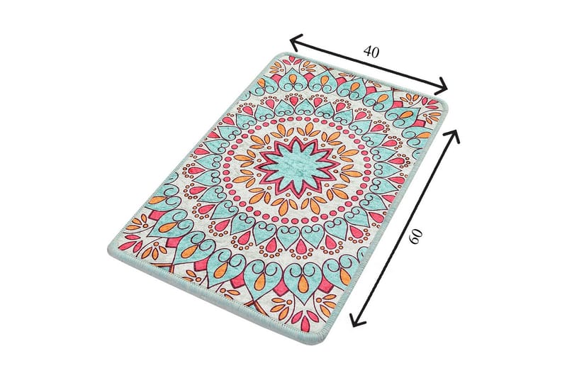 Niyanna Badematte - Flerfarget - Tekstiler - Tepper & Matter - Baderomsmatte