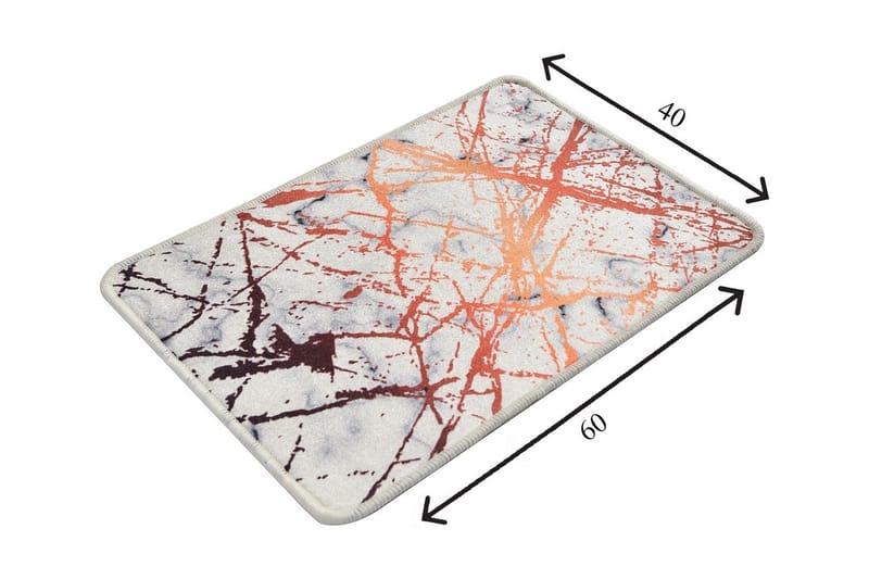 Niyanna Badematte - Flerfarget - Tekstiler - Tepper & Matter - Baderomsmatte