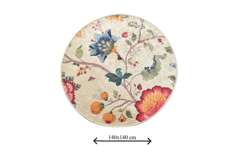 Niyanna Badematte - Flerfarget - Tekstiler - Tepper & Matter - Baderomsmatte