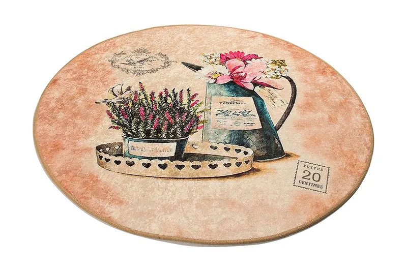 Niyanna Badematte - Flerfarget - Tekstiler - Tepper & Matter - Baderomsmatte