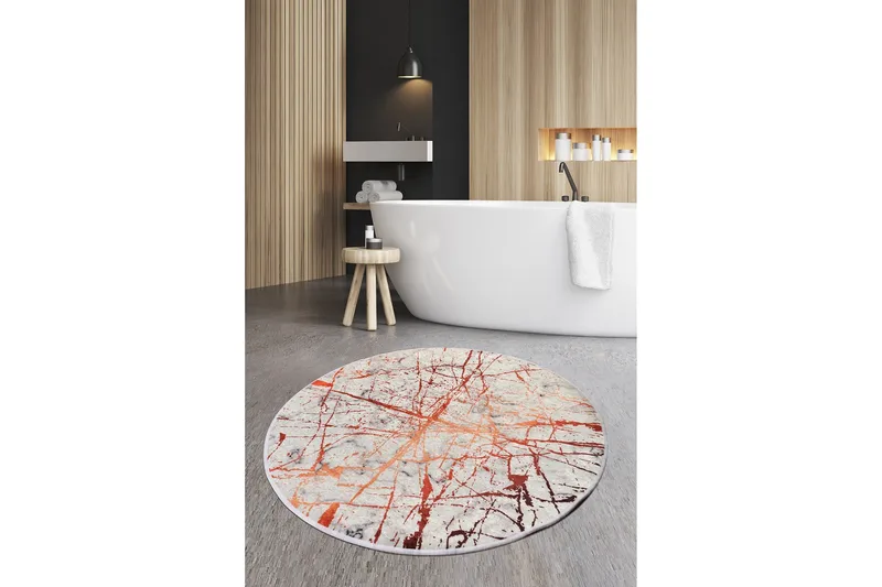 Niyanna Badematte - Flerfarget - Tekstiler - Tepper & Matter - Baderomsmatte