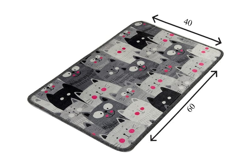 Niyanna Badematte - Flerfarget - Tekstiler - Tepper & Matter - Baderomsmatte