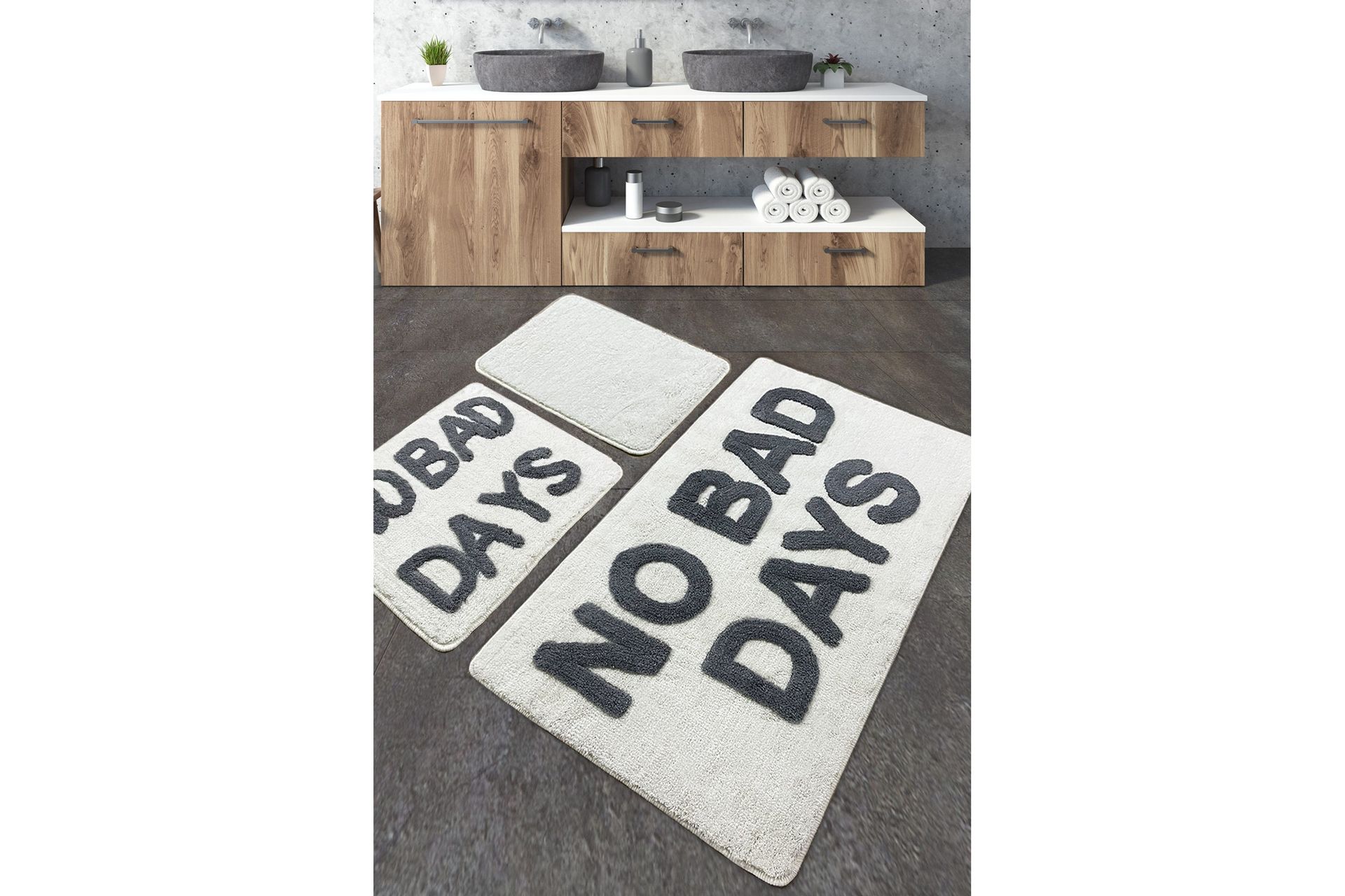Nurbi Baderomsmatte 60x100 cm Rektangulær - Flerfarget - Tekstiler - Tepper & Matter - Baderomsmatte
