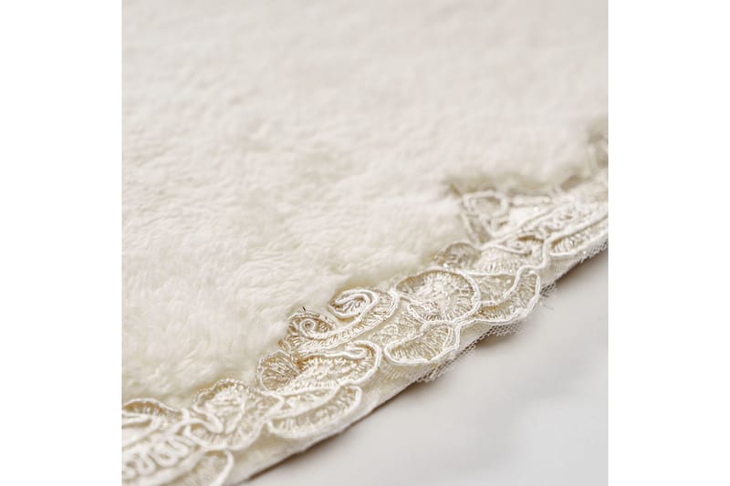 Pakhali Baderomsmatte 65x115 cm Rektangulær - Krem - Tekstiler - Tepper & Matter - Baderomsmatte