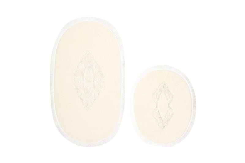 Palak Baderomsmatte 65x115 cm Rektangulær - Creme - Tekstiler - Tepper & Matter - Baderomsmatte