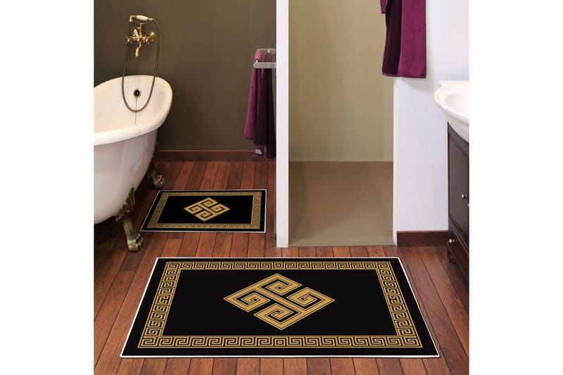 Pancham Baderomsmatte 60x150 cm Rektangulær, Flerfarget