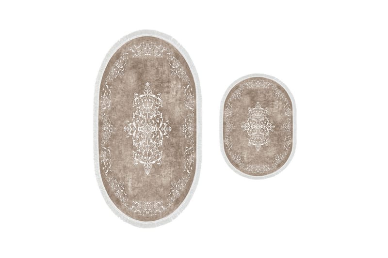 Panchoo Baderomsmatte 60x150 cm Rektangulær - Beige - Tekstiler - Tepper & Matter - Baderomsmatte