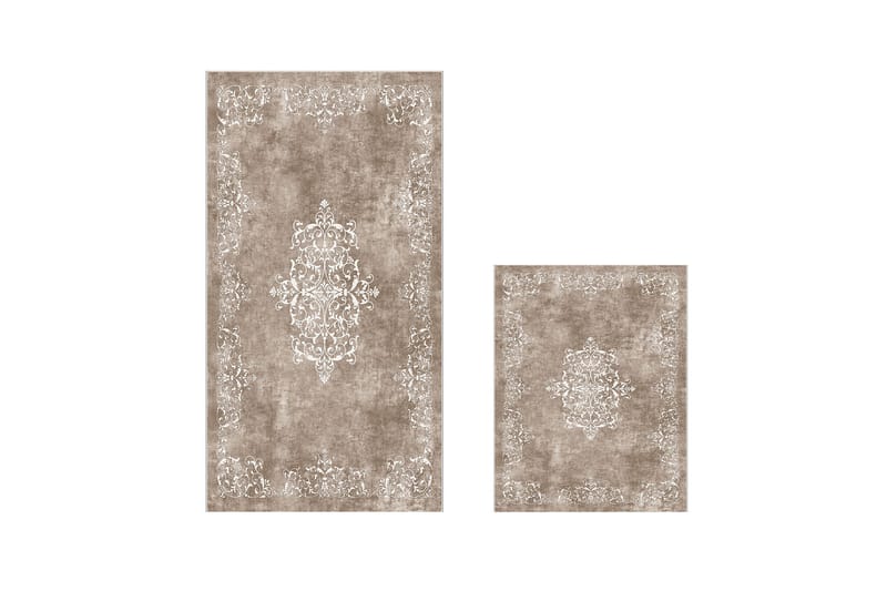 Panchuram Baderomsmatte 60x150 cm Rektangulær - Beige - Tekstiler - Tepper & Matter - Baderomsmatte