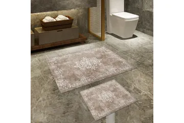 Panchuram Baderomsmatte 60x150 cm Rektangulær - Beige - Tekstiler - Tepper & Matter - Baderomsmatte