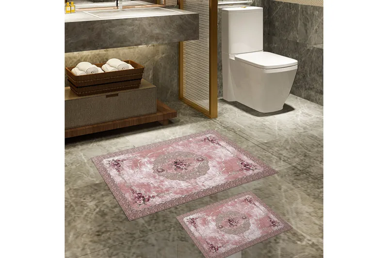 Panchuri Baderomsmatte 60x150 cm Rektangulær, Flerfarget