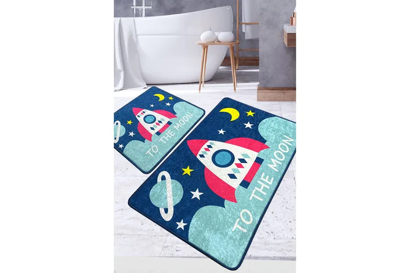 Panjara Baderomsmatte 60x100 cm Rektangulær, Flerfarget