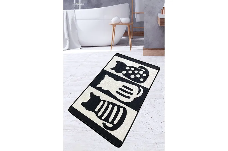 Panjawani Baderomsmatte 70x120 cm Rektangulær, Flerfarget
