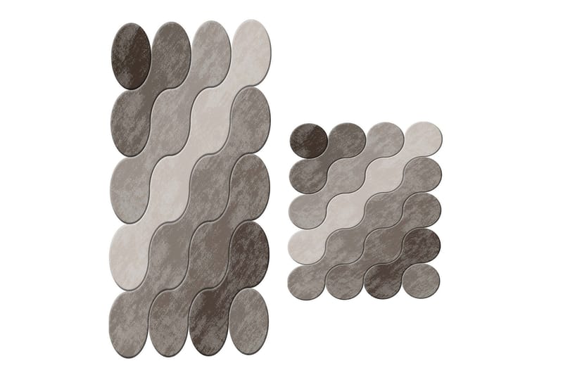 Paramdeep Baderomsmatte 60x100 cm Rektangulær - Brun - Tekstiler - Tepper & Matter - Baderomsmatte