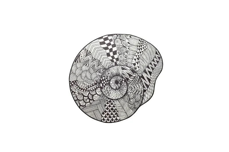 Parem Baderomsmatte 140 cm Rund - Svart/Hvit - Tekstiler - Tepper & Matter - Baderomsmatte