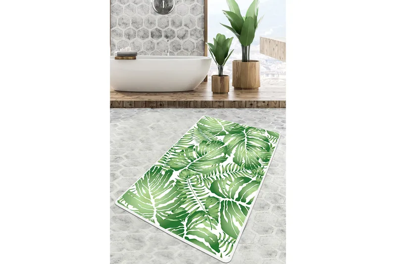 Parjinder Baderomsmatte 70x120 cm Rektangulær, Flerfarget