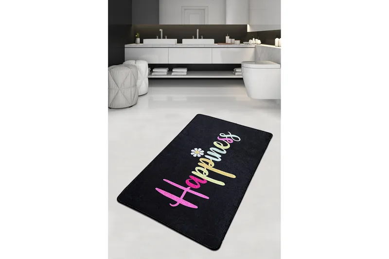 Parmar Baderomsmatte 80x100 cm Rektangulær, Flerfarget