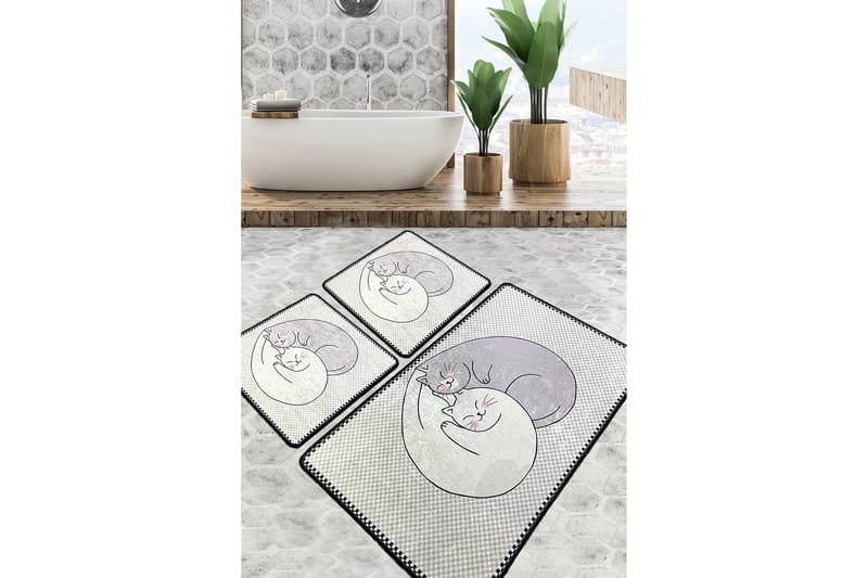 Parmeshwari Baderomsmatte 60x100 cm Rektangulær, Flerfarget