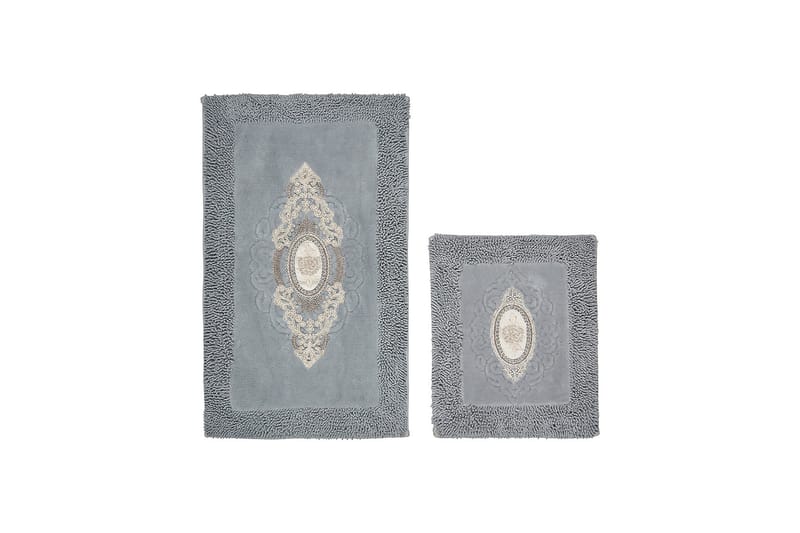 Parmita Baderomsmatte 60x100 cm Rektangulær - Grå - Tekstiler - Tepper & Matter - Baderomsmatte