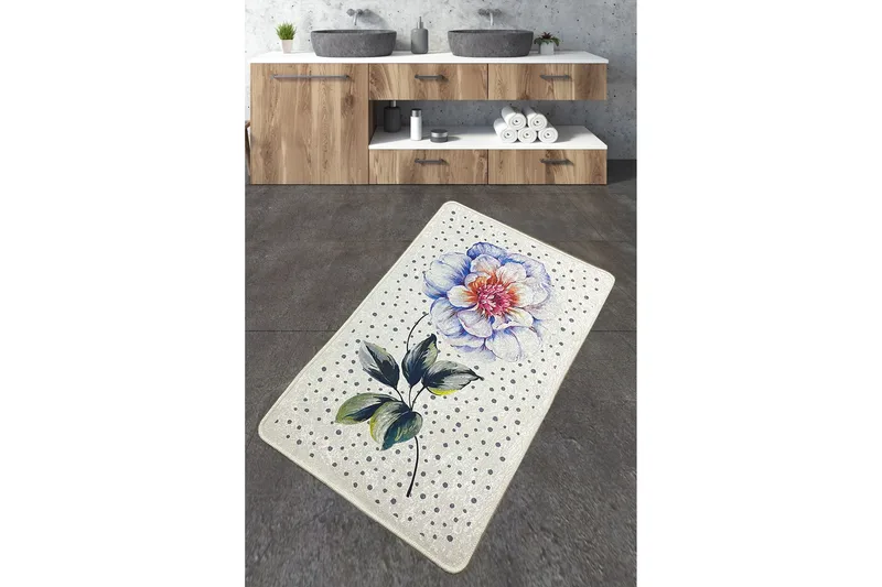 Stoneburn Baderomsmatte 70x120 cm Rektangulær, Flerfarget