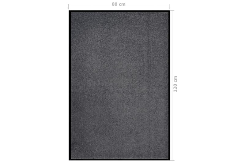 Dørmatte antrasitt 80x120 cm - Antrasittgrå - Tekstiler - Tepper & Matter - Hall matte