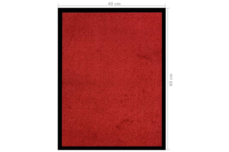 Dørmatte rød 40x60 cm - Rød - Tekstiler - Tepper & Matter - Hall matte