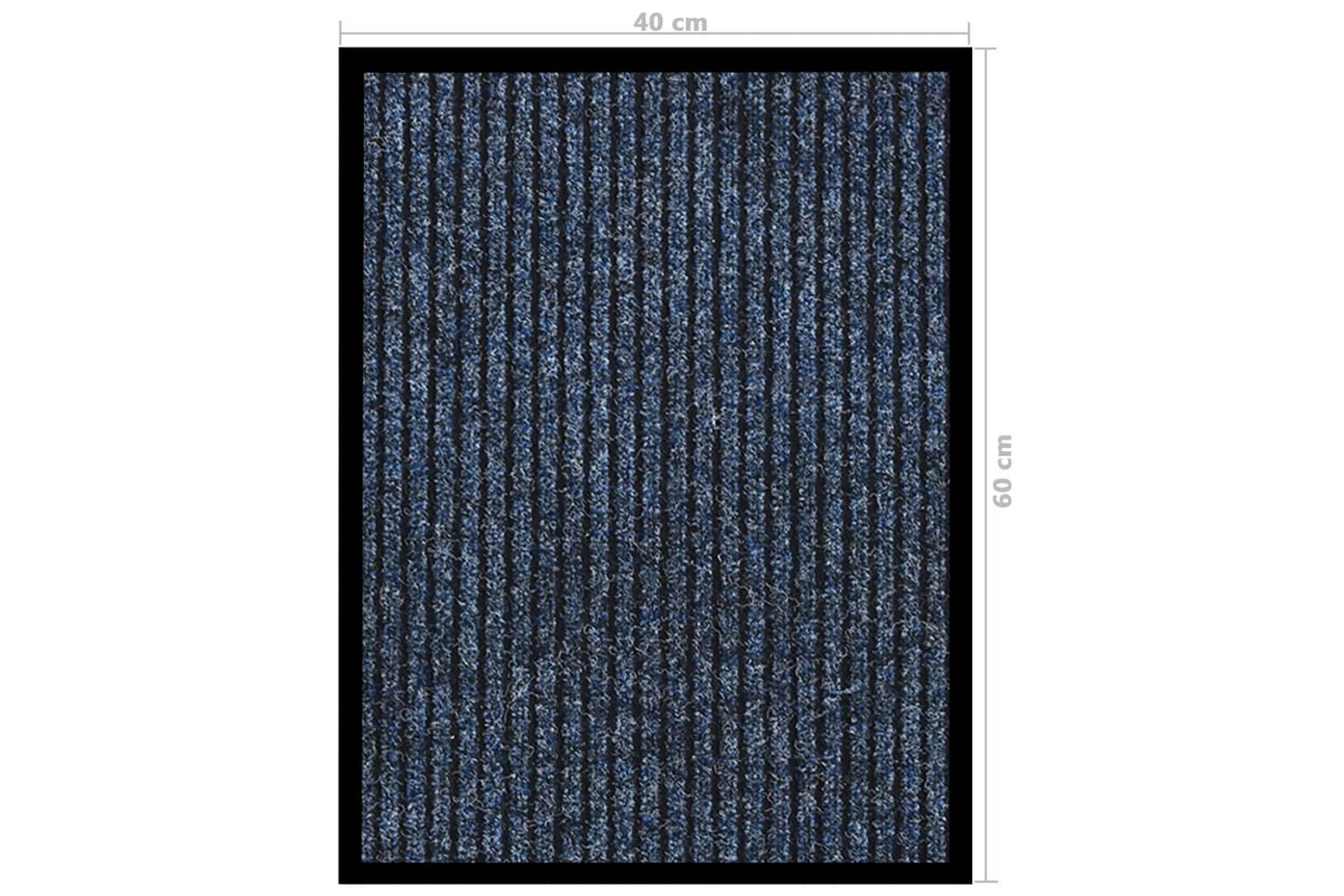 Dørmatte stripet blå 40x60 cm - Blå - Tekstiler - Tepper & Matter - Hall matte