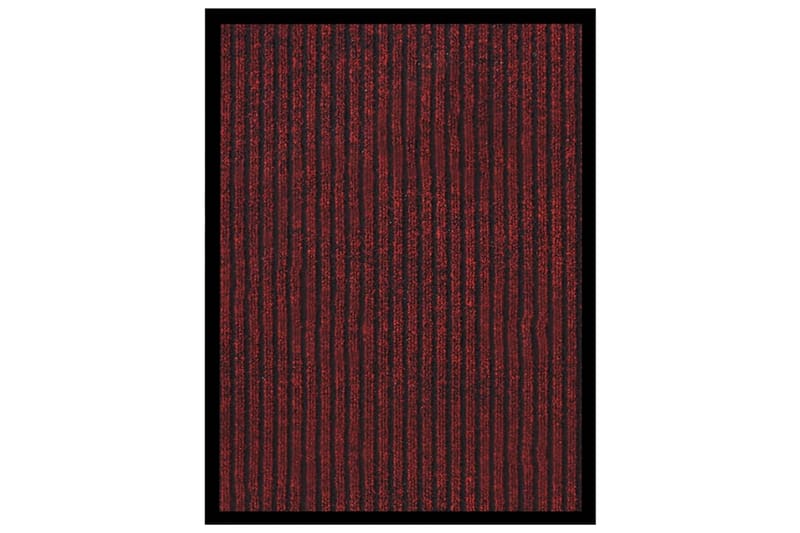 Dørmatte stripet rød 40x60 cm - Rød - Hall matte