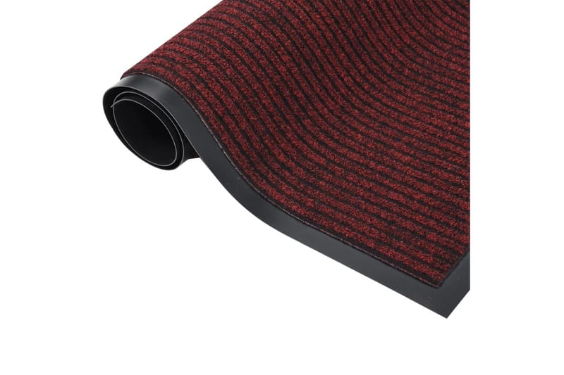Dørmatte stripet rød 40x60 cm - Rød - Hall matte