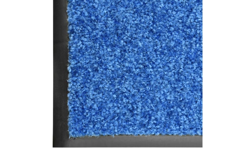 Dørmatte vaskbar blå 40x60 cm - Blå - Hall matte