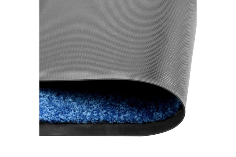Dørmatte vaskbar blå 60x180 cm - Blå - Hall matte