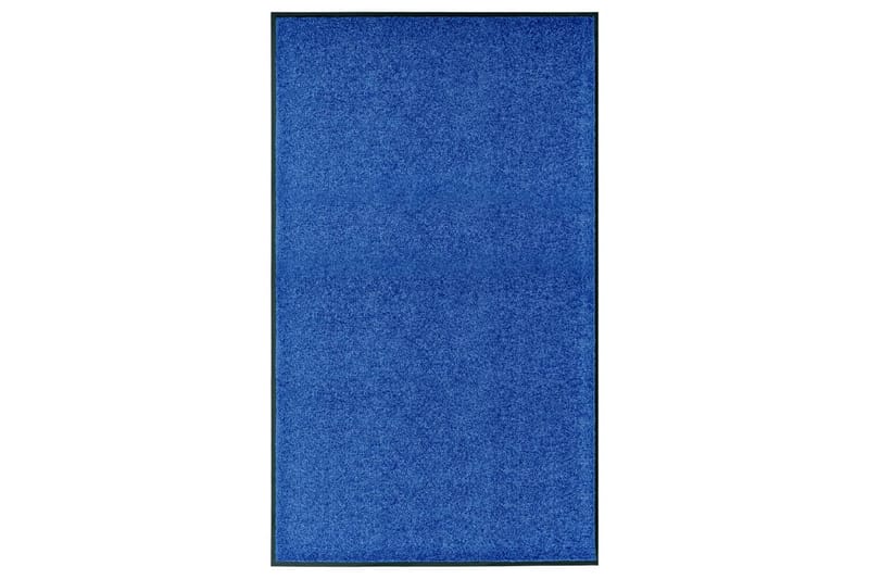 Dørmatte vaskbar blå 90x150 cm - Blå - Hall matte
