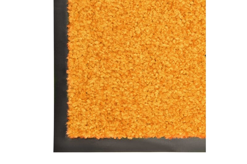 Dørmatte vaskbar oransje 60x90 cm - Oransj - Hall matte