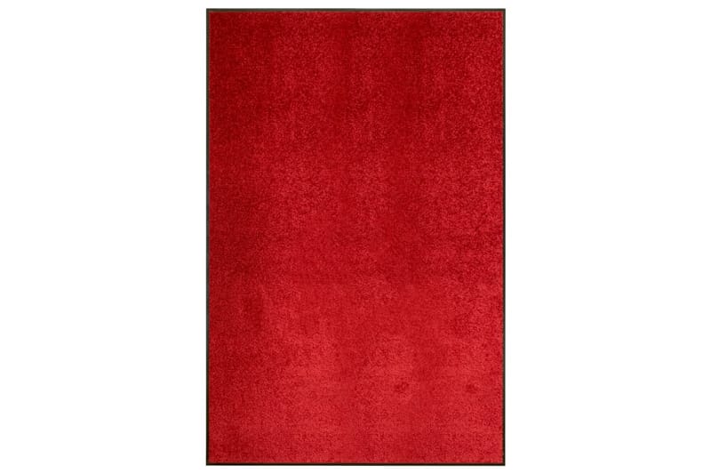 Dørmatte vaskbar rød 120x180 cm - Rød - Hall matte