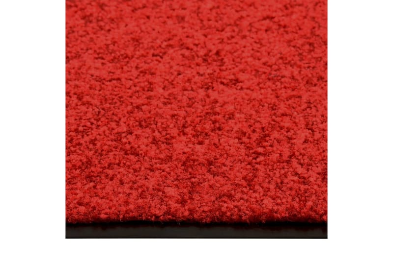 Dørmatte vaskbar rød 40x60 cm - Rød - Hall matte