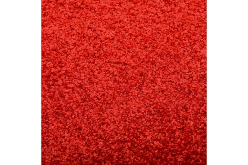 Dørmatte vaskbar rød 60x90 cm - Rød - Hall matte