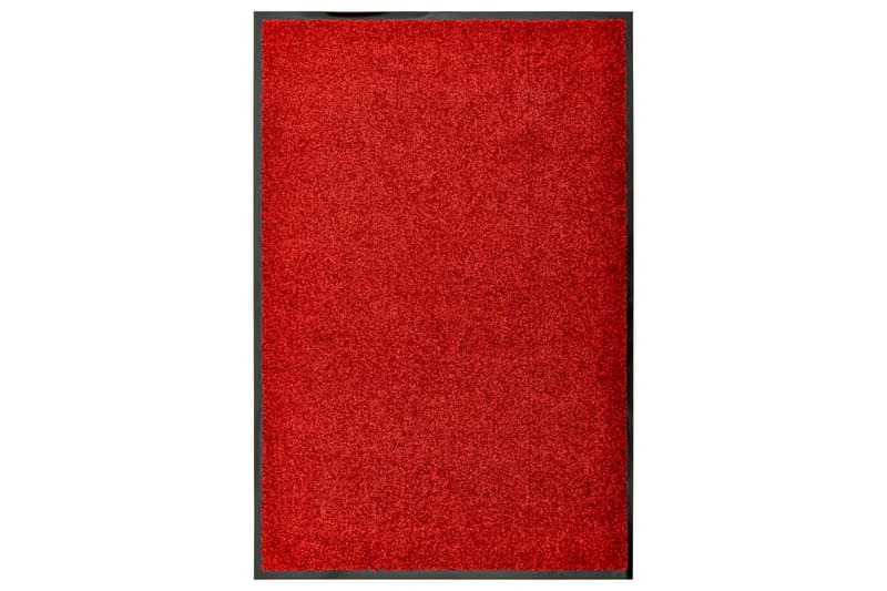 Dørmatte vaskbar rød 60x90 cm - Rød - Hall matte