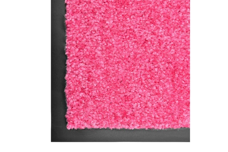 Dørmatte vaskbar rosa 40x60 cm - Rosa - Hall matte