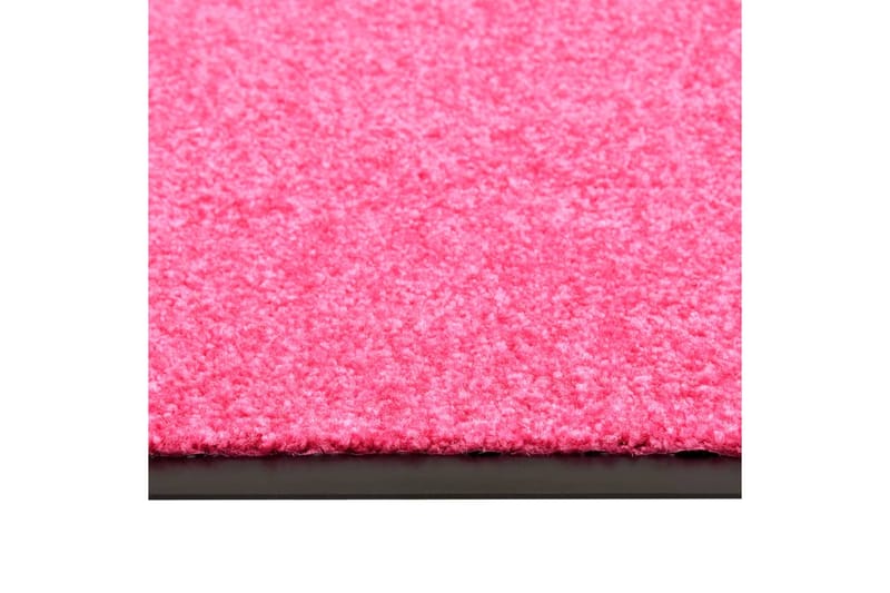 Dørmatte vaskbar rosa 60x90 cm - Rosa - Hall matte